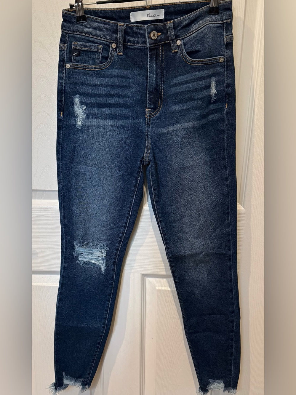 KanCan Dark Blue Distressed Skinny Jeans